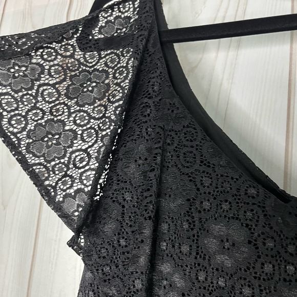 D20 9 West Black Lace Size 14 Dress - Picture 3 of 10